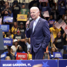 El presidente Joe Biden durante un acto de campaña celebrado esta semana en el estado de Florida. 