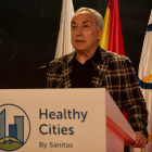 Alejandro Blanco, ahir durant la presentació del projecte Healthy Cities, a la seu del COE.