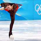 Kamila Valíeva durant l’actuació en aquests Jocs.