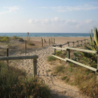 La platja dels Montanyans de Torredembarra.
