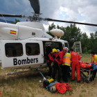 Imagen de archivo de un rescate con helicóptero de los Bombers.