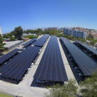 Instalación fotovoltaica de Sunenergy en el aparcamiento del hospital universitario de Lisboa.