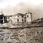 Efectes de l’explosió d’un polvorí de l’exèrcit franquista el 1939 al Castell del Remei.