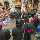 La ciutat va rebre el nou bisbe amb els elements de folklore popular.