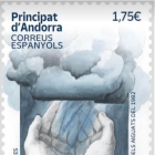 El segell de Correus que commemora els 40 anys de les inundacions de 1982 a Andorra i que també van provocar víctimes a la província de Lleida.