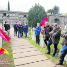 Homenaje de comunistas catalanes a víctimas del franquismo en Lleida 