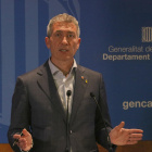 El conseller d'Educació, Josep Gonzàlez-Cambray, en roda de premsa