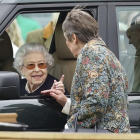 La reina reapareció ayer en un evento hípico en Windsor.