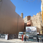 Obras para construir un nuevo bloque de pisos en Rambla Ferran.