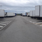 Camiones parados en Cantabria