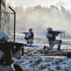 Soldados rusos participan en unas maniobras militares en la región de Moscú. 