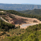 Imagen de archivo del vertedero de Riba-roja durante su construcción en 2019.