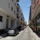 El tram del carrer Girona que la Paeria convertirà en zona de vianants.
