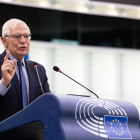 L'Alt Representant de la UE per Afers Exteriors, Josep Borrell, a la seu del Parlament Europeu a Estrasbug