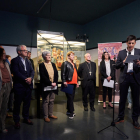 Museu de Solsona. La consellera y el obispo, en el estreno de la nueva museografía de las pinturas románicas de Pedret.