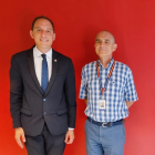 José Crespín visitó ayer a Josep Mesegué en la comisaría de Lleida. 