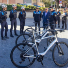 L'acte de presentació de les noves bicicletes de la Guàrdia Urbana de Lleida.