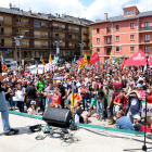 Manifestació "històrica" en contra dels Jocs d'Hivern a Puigcerdà