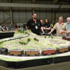 Uno de los stands con maquetas que pudo verse este fin de semana en la feria.