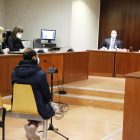 El acusado durante el juicio celebrado el pasado 10 de febrero en la Audiencia de Lleida. 