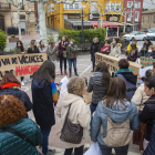 Una protesta de docentes este miércoles en Tàrrega.