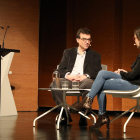 L’autor, durant la seua conferència ahir al CaixaForum.