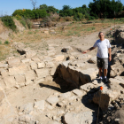 L’arqueòleg de la Universitat de Barcelona Ignasi Garcés, al jaciment d’Isona.