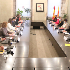 Reunió de la Comissió Bilateral al Palau de la Generalitat entre Govern i Moncloa.