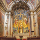 Les pintures de la capella de Montserrat, a l’església parroquial de Tàrrega, obra de Jaume Minguell.