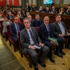 Los doce líderes independentistas juzgados por el 1-O, en el Supremo el 12 de febrero de 2019.