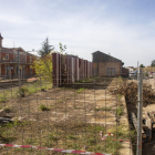 La zona, després de desmantellar l’estructura metàl·lica.