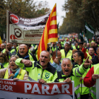 Los huelguistas se manifestaron en Madrid para denunciar la situación que vive el sector.