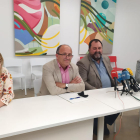 Montse Baró, Joan Gòdia, Benjamí Felip i Manel Simón van presentar les previsions de collita.