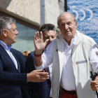 El rey Juan Carlos reaparece en el Náutico de Sanxenxo