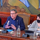 El presidente de la Diputació de Lleida , Joan Talarn,
