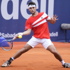 Carlos Taberner, durant el partit contra Sebastian Korda.