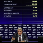 Laporta dijo que la UEFA les felicitó por el dispositivo de seguridad.