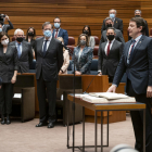 Mañueco juró posesión ante líderes y representantes de PP y Vox.