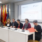 Imagen del acto de ayer en Lleida para presentar los proyectos. 