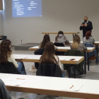 El director de la Fira, Xavier Roure, al curs de formació.