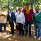 Els consellers Giró i Cervera van visitar l’Aplec acompanyats d’altres càrrecs de Junts