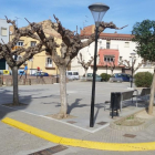 Estat actual de la plaça Francesc Macià d’Aitona.