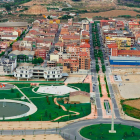 Imagen aérea de Almacelles. 