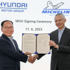 Hyundai ha acordat amb Michelin desenvolupar pneumàtics  optimitzats per a vehicles elèctrics d'alta gamma.