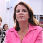 La vicesecretaria general del PSOE, Adriana Lastra, en un acto del PSC