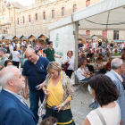 Algunos de los visitantes que ayer asistieron a la Fira del Pa. 