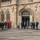 La Universitat de Lleida (UdL) guardó ayer un minuto de silencio. 