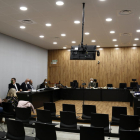 La sala 7 dels jutjats de Lleida abans de començar el judici.
