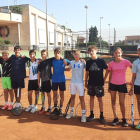 Los representantes en el torneo del CT Lleida, equipo anfitrión de la competición.