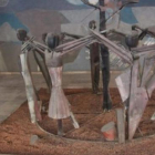 L’escultura ‘La sardana’ forma part de l’obra de Guinovart.
